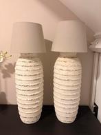 2 Crème Kruiklampen met Kap - 93cm hoog, Ophalen