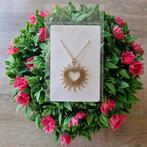 Goudkleurige rvs ketting. 'Heart', Ophalen of Verzenden, Zo goed als nieuw