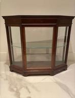 antieke mahoniehouten kleine vitrine, Ophalen of Verzenden