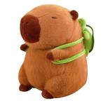 Capibara pluche met groene rugzak 20CM, Verzenden, Nieuw, Overige typen