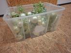 Partij kerstballen ,kerstdecoratie groen, Ophalen of Verzenden, Zo goed als nieuw, Nvt, Nvt