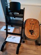 Kidsmill UP! Zwarte complete set: Gold velours  bekleding, Kinderen en Baby's, Kinderstoelen, Ophalen of Verzenden, Zo goed als nieuw