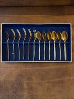 Gebak lepeltjes vorkjes en schepje, set nieuw doosje '50-'60, Antiek en Kunst, Ophalen of Verzenden