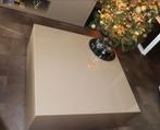 Champagnekleurige bloktafel 100x100x45cm, Huis en Inrichting, Overige materialen, 100 tot 150 cm, Vierkant, Ophalen of Verzenden