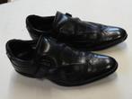 Heren schoenen leer, Zwart, Ophalen of Verzenden, Gespschoenen, Gedragen