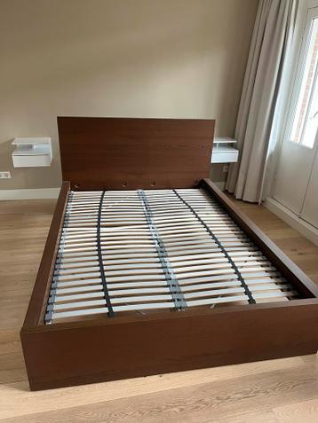 Ikea Bedframe 140x200 + Lattenbodem - afbeelding 2