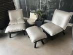 Zuiver fauteuil + voetenbank – | 2 beschikbaar, Huis en Inrichting, Fauteuils, Ophalen of Verzenden, Zo goed als nieuw, 50 tot 75 cm
