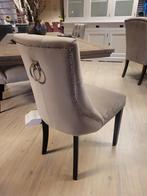 *OPRUIMING* 4 Landelijke Eetkamerstoelen Orly kleur Taupe (1, Nieuw, Ophalen of Verzenden, Vier, Stof