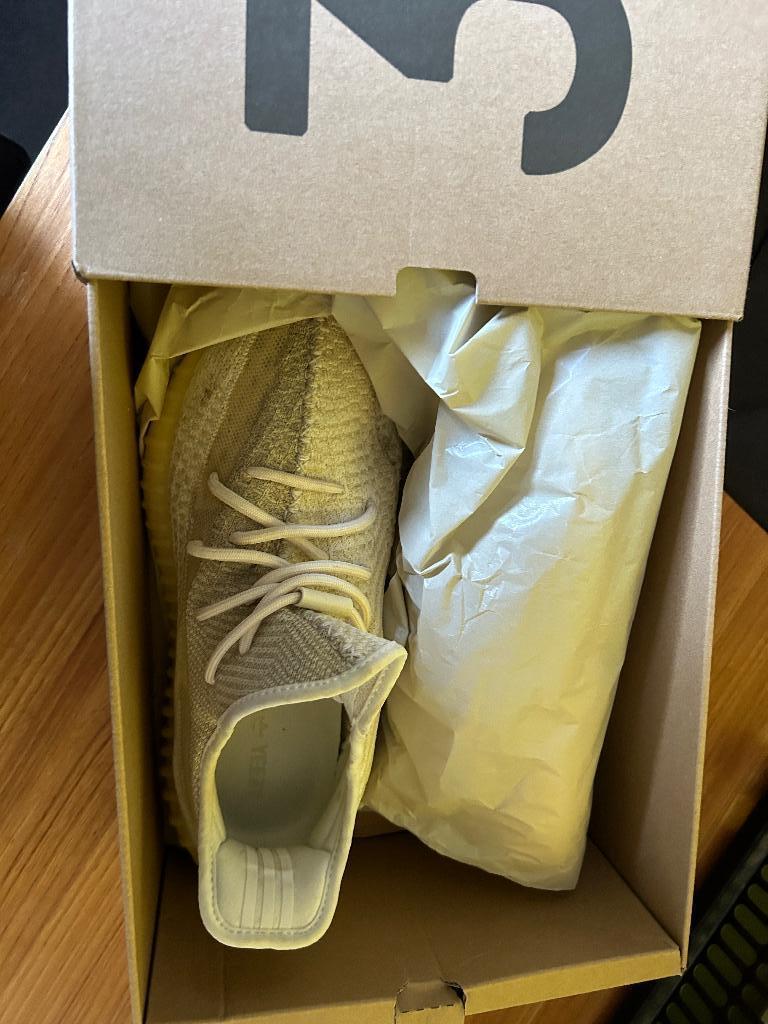 Adidas Yeezy Boost 350 V2 Natural mt 45 1/3, Wit, Ophalen of Verzenden, Adidas Yeezy, Sneakers of Gympen