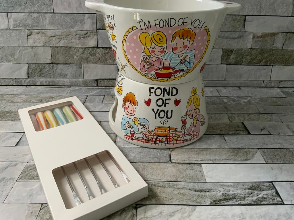 Blond Amsterdam fonduestel, Huis en Inrichting, Ophalen of Verzenden, Nieuw, Aardewerk, Blond Amsterdam