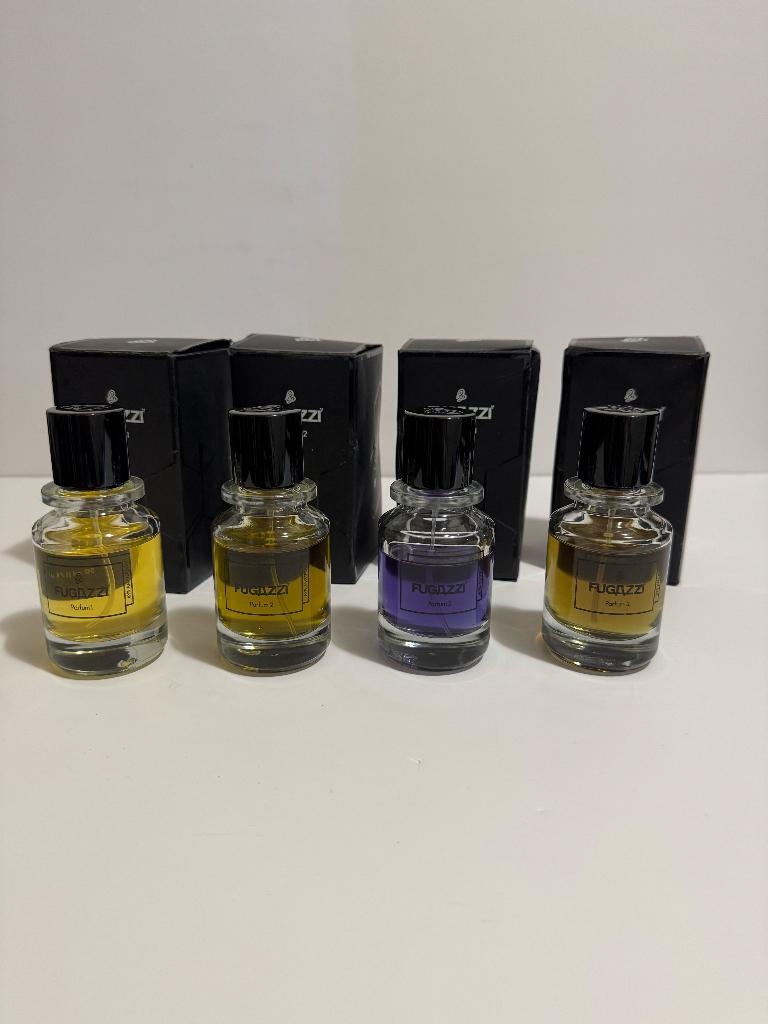 CLASSIC FUGAZZI BOTTLES, GEBRUIKT!, Sieraden, Tassen en Uiterlijk, Uiterlijk | Parfum, Ophalen of Verzenden, Zo goed als nieuw