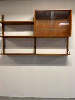 Poul Cadovius by Royal System vintage modulair wandsysteem, Huis en Inrichting, Kasten | Wandmeubels, Glas, 150 tot 200 cm, Ophalen of Verzenden