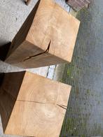 Houten zuilen/voetstukken, Ophalen, Zo goed als nieuw