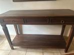 Sidetable koloniaal oud teak, Huis en Inrichting, Tafels | Sidetables, Gebruikt, 100 tot 150 cm, Ophalen of Verzenden, 25 tot 50 cm