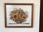 borduurwerk boeket zonnebloemen, Ophalen, Zo goed als nieuw, Handborduren, Overige typen