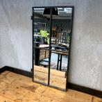 Industriële spegel, oud stalen raam, antiek stalraam, Ophalen, Zo goed als nieuw, Rechthoekig, Minder dan 100 cm