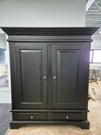Mooie eiken kast mat zwart, Huis en Inrichting, Kasten | Buffetkasten, Ophalen, 150 tot 200 cm, Eikenhout, Zo goed als nieuw