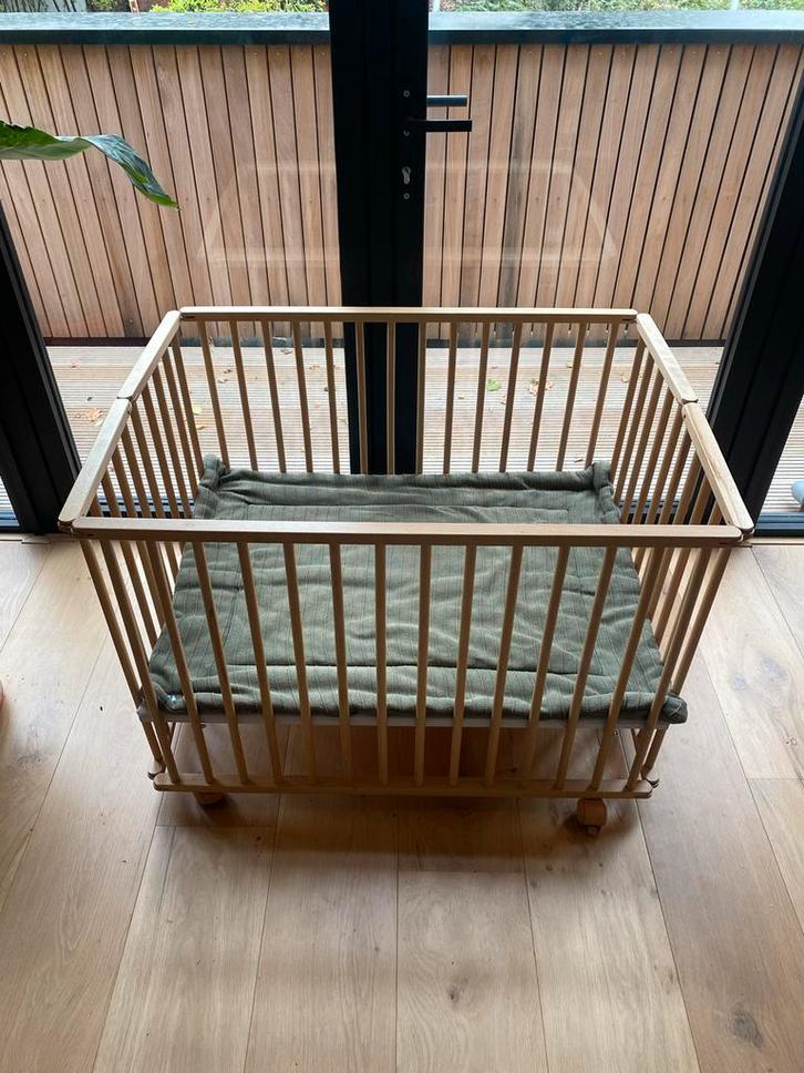 Box - Licht Eiken, Kinderen en Baby's, Boxen, Zo goed als nieuw, Vierkant, Boxkleed, Ophalen