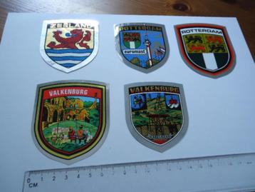 sticker oud Glansschild ROTTERDAM Valkenburg ZEELAND retro beschikbaar voor biedingen