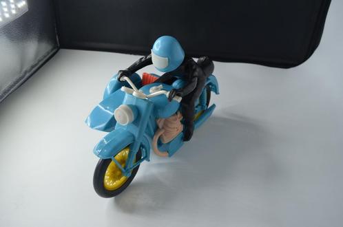 Oude plastic motor met zijspan gele velgen, Hobby en Vrije tijd, Modelauto's | Overige schalen, Gebruikt, Motor, Ophalen of Verzenden