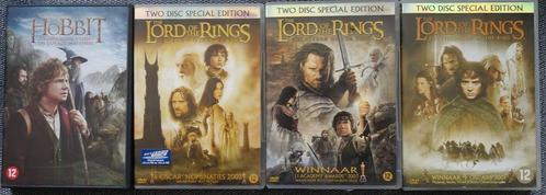 3x The lord of the rings + the Hobbit - Two disc special ed., Cd's en Dvd's, Dvd's | Science Fiction en Fantasy, Gebruikt, Fantasy