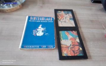 Oud Sinterklaas boek en 2 oude platen beschikbaar voor biedingen