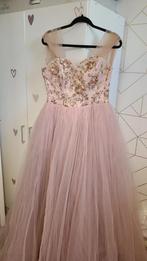 Elegante roze avondjurk met pailletten, Ophalen, Zo goed als nieuw, Roze, Galajurk