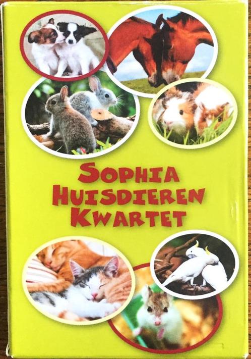 SOPHIA Huisdieren KWARTET - nieuw, Verzamelen, Speelkaarten, Jokers en Kwartetten, Nieuw, Kwartet(ten), Ophalen of Verzenden