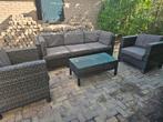 Robuuste loungeset, Ophalen, Zo goed als nieuw, Wicker, Bank