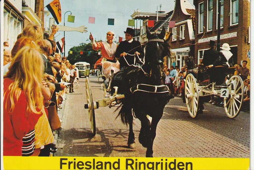 FRIESLAND RINGRIJDEN OUDE SJEES NTM DAF HAINJE? STREEKBUS, Ophalen of Verzenden, 1960 tot 1980, Gelopen, Friesland