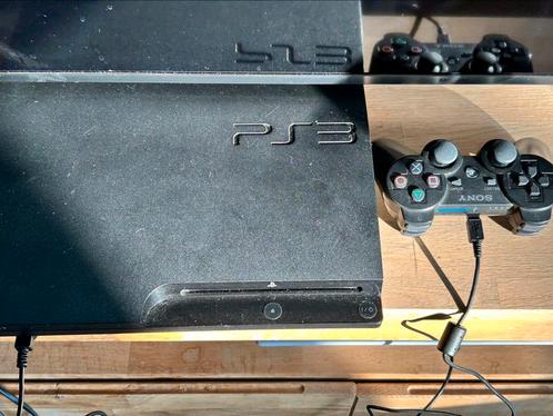 Playstation 3 slim, Spelcomputers en Games, Spelcomputers | Sony PlayStation 3, Gebruikt, Slim, 320 GB, Met 1 controller, Met games