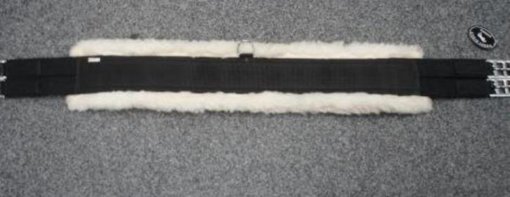 singel faux fur bont singel 130 cm zwart, Dieren en Toebehoren, Paarden en Pony's | Hoofdstellen en Tuigage, Nieuw, Dressuur, Ophalen of Verzenden