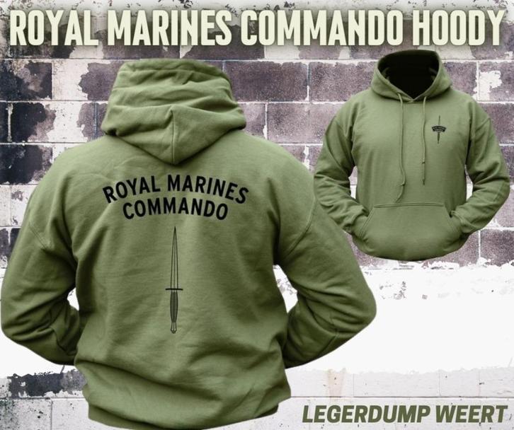 Royal Marines Commando Hoody - olive, Verzamelen, Militaria | Algemeen, Landmacht, Embleem of Badge, Nederland, Ophalen of Verzenden