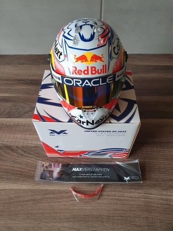 Max verstappen helmpje united states 2022 schaal 1/2 beschikbaar voor biedingen