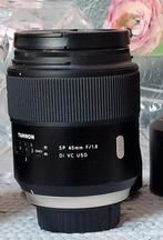 TAMRON NIKON FX SP 45MM F1.8 DI VC USD nieuwstaat Nikon F, Ophalen of Verzenden, Zo goed als nieuw, Standaardlens