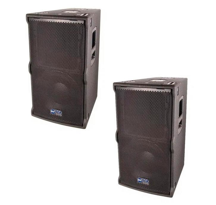 Rcf TT2a speakers met rd-net, flightcase en vliegbeugels, Audio, Tv en Foto, Luidsprekers, Gebruikt, Front, Rear of Stereo speakers