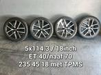 5x114.3/18 inch Hyundai velgen, Auto-onderdelen, Banden en Velgen, Ophalen, 18 inch, Velg(en), 235 mm