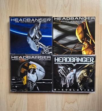 HARDCORE/GABBER 4x HEADBANGER CD ALBUMS beschikbaar voor biedingen