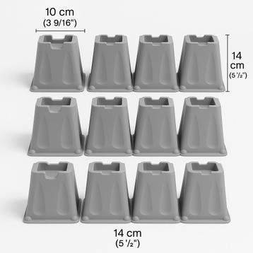 12 nieuwe bedverhogers van 14 cm !  beschikbaar voor biedingen