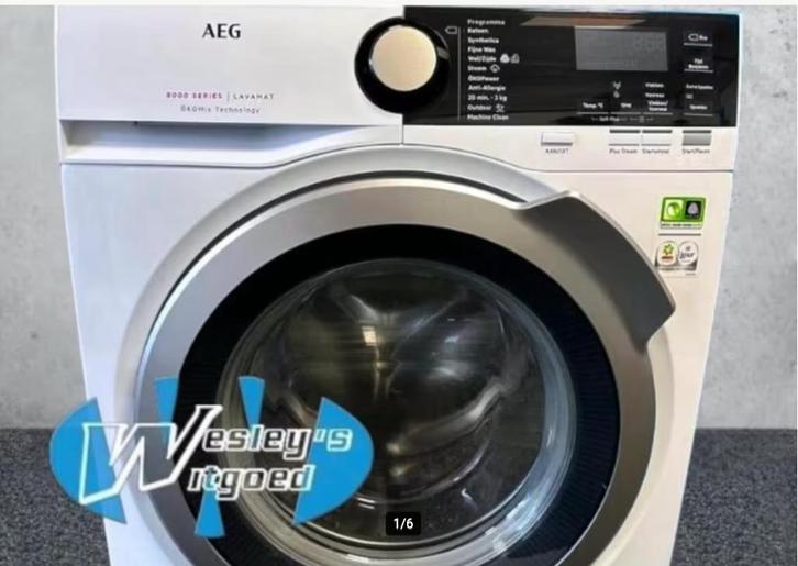 AEG Prosense 8000 serie met 1 jaar garantie Wesley's Witgoed, Witgoed en Apparatuur, Wasmachines, Gebruikt, Voorlader, 8 tot 10 kg