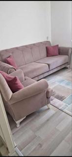 Mooie 3-zitsbank met fauteuil, Ophalen, Zo goed als nieuw, Stof