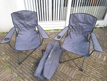 2x Campingstoel / vissersstoel