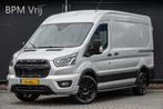 Ford Transit L2H2 | 130Pk A8 Aut. | Raptor Edition | 2x Schu, Auto's, Bestelauto's, Stof, Zwart, 4 cilinders, Origineel Nederlands