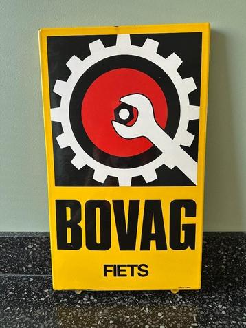 Mooi origineel emaille BOVAG FIETS bord. Langcat.   beschikbaar voor biedingen