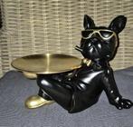 Polyester  franse bulldog,  3 modellen, Tuin en Terras, Tuinbeelden, Ophalen of Verzenden, Nieuw, Kunststof, Dierenbeeld