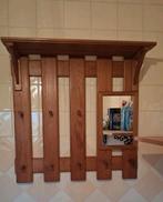 Prachtige grenen kapstok met spiegel, Zo goed als nieuw, Minder dan 100 cm, Hout, Ophalen