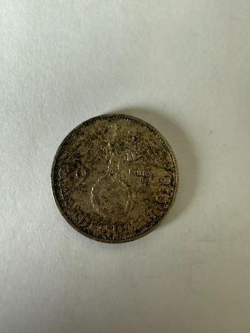 2 Reichsmark Zilver Duitsland 1936 – Paul von Hindenburg beschikbaar voor biedingen