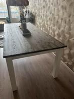 Gratis af te halen - Eetkamertafel met witte poten, Huis en Inrichting, Tafels | Eettafels, Ophalen, Gebruikt, 200 cm of meer