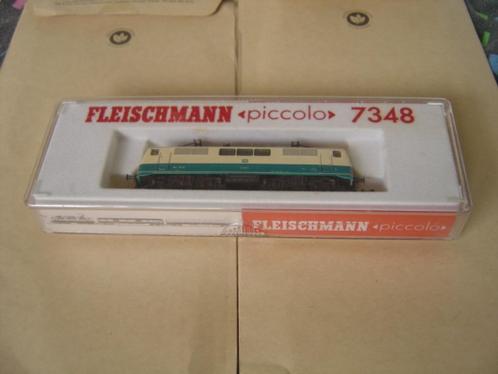 N-spoor Fleischmann Piccolo 7348 E-lok BR 111 205-1 DB, Hobby en Vrije tijd, Modeltreinen | N-Spoor, Zo goed als nieuw, Locomotief