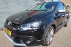 Volkswagen Polo Cross 1.2 TSI Highline een zeer nette en goe, Auto's, Volkswagen, Stof, Gebruikt, Zwart, Traction-control